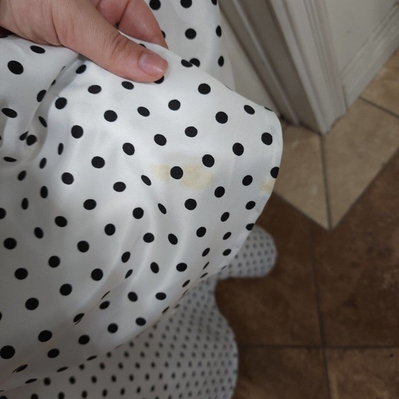 Jessica Mcclintock Gunne Sax Dress White Polka Dot Tea Corset Evening Gown Vtg 4 - Picture 10 of 10